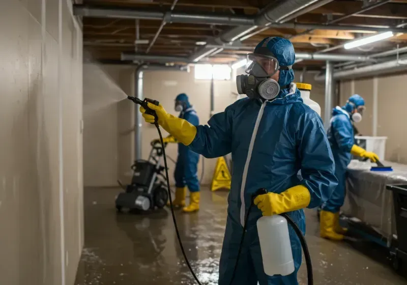 Basement Sanitization and Antimicrobial Treatment process in Ragland, AL